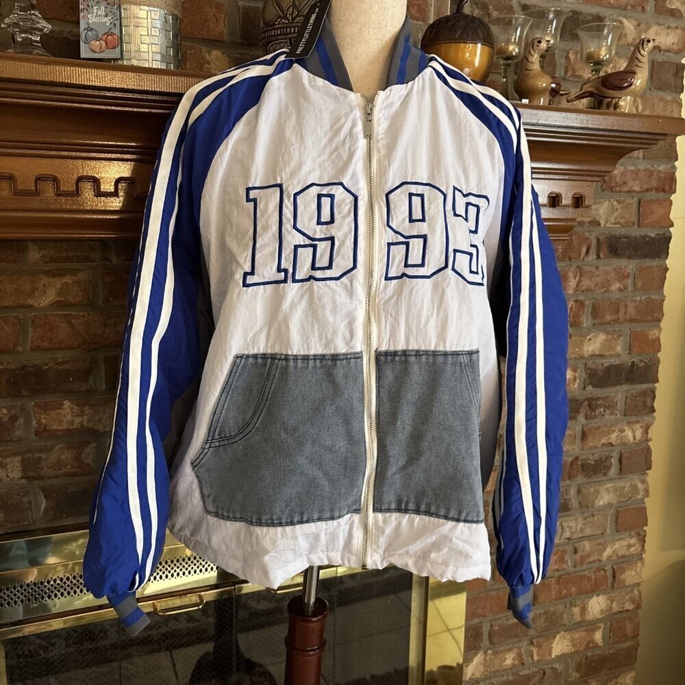pretty little thing blue 1993 Puffer Jacket Size 8 Medium NWT - Picture 7 of 8
